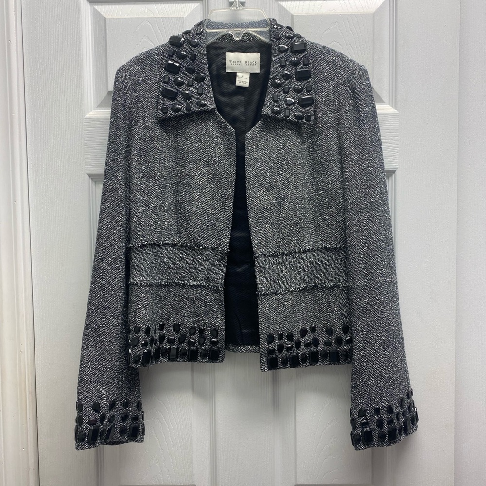 White House Black Market Jeweled Blazer
